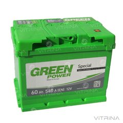 Акумулятор Green Power 60 А.З.Г. зі стандартними клемами | L, EN540 (Азія)